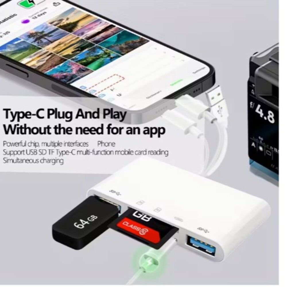 8-in-1 Multi-Device Memory Card Reader - Picture 4 of 6
